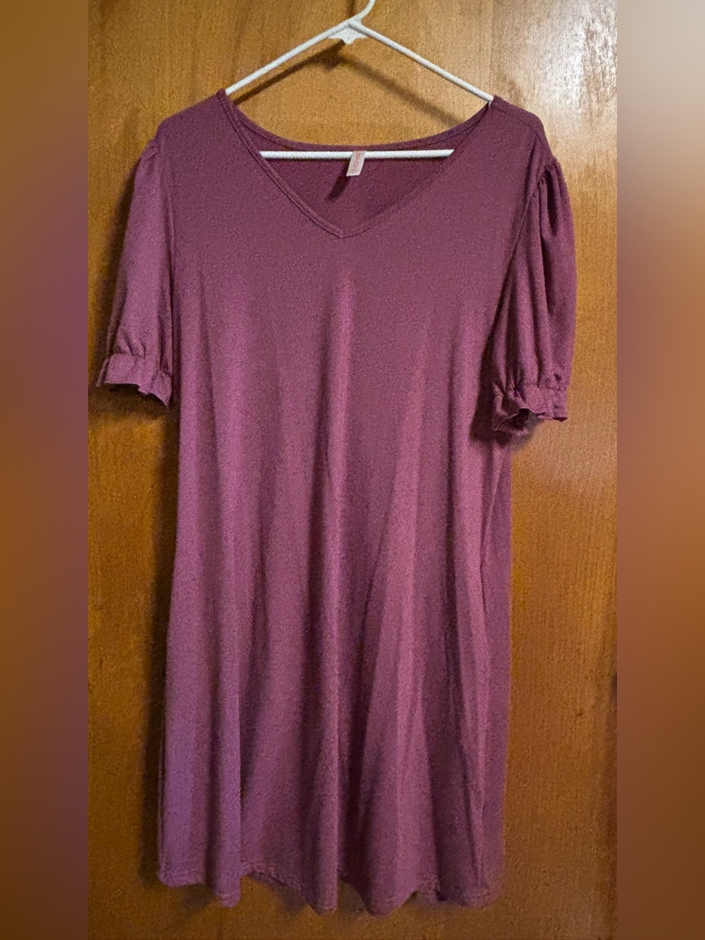 WEACZZY Casual Short Short Sleeve Summer V Neck T Shirt Dress
